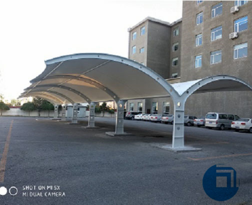 遼寧某局膜結(jié)構(gòu)停車棚