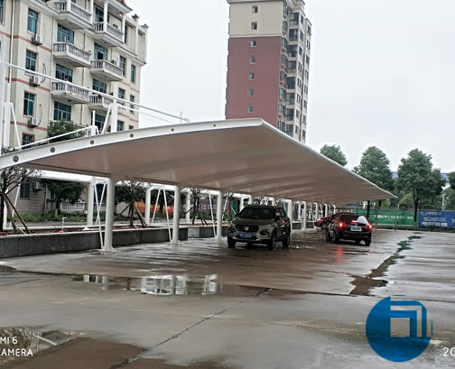 湖南某公司膜結(jié)構(gòu)停車棚