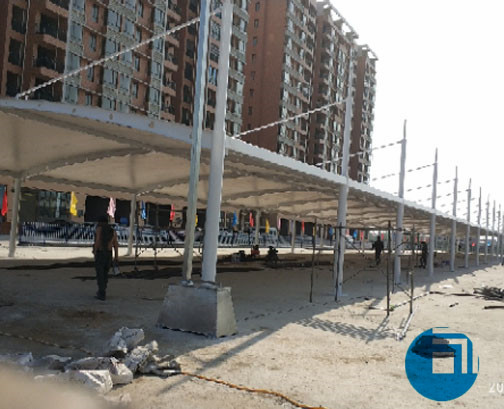 黃梅膜結(jié)構(gòu)停車棚