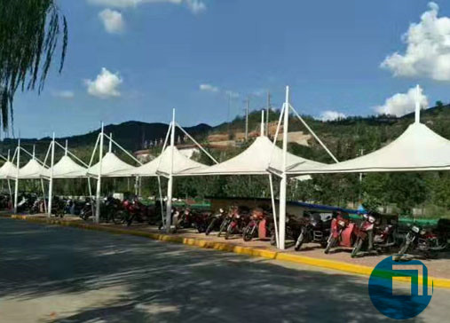 河南某公司停車棚膜結(jié)構(gòu)