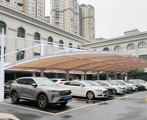 浙江膜結(jié)構(gòu)車(chē)棚案例
