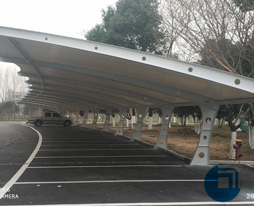 浙江某鎮(zhèn)鎮(zhèn)政府膜結(jié)構(gòu)停車棚