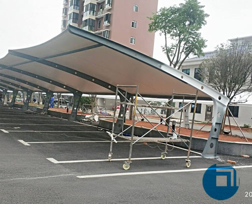 湖南某局膜結(jié)構(gòu)停車棚