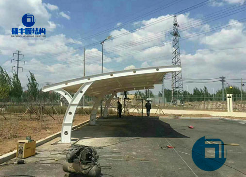 河北某集團(tuán)棚膜結(jié)構(gòu)停車棚